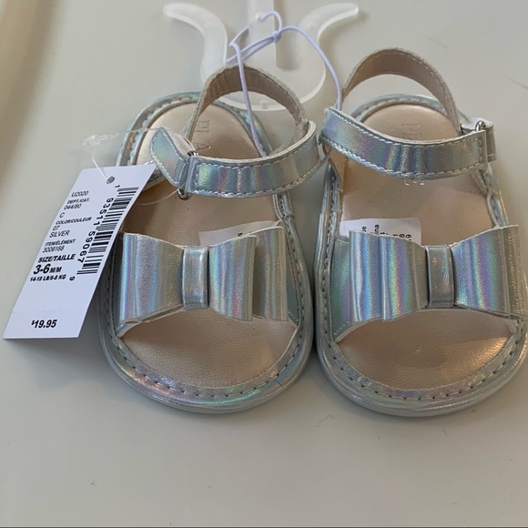 NWT • Childrens Place Lace Striped Dress + Sandals - Picture 8 of 9